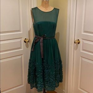 Anthropologie Green Dress